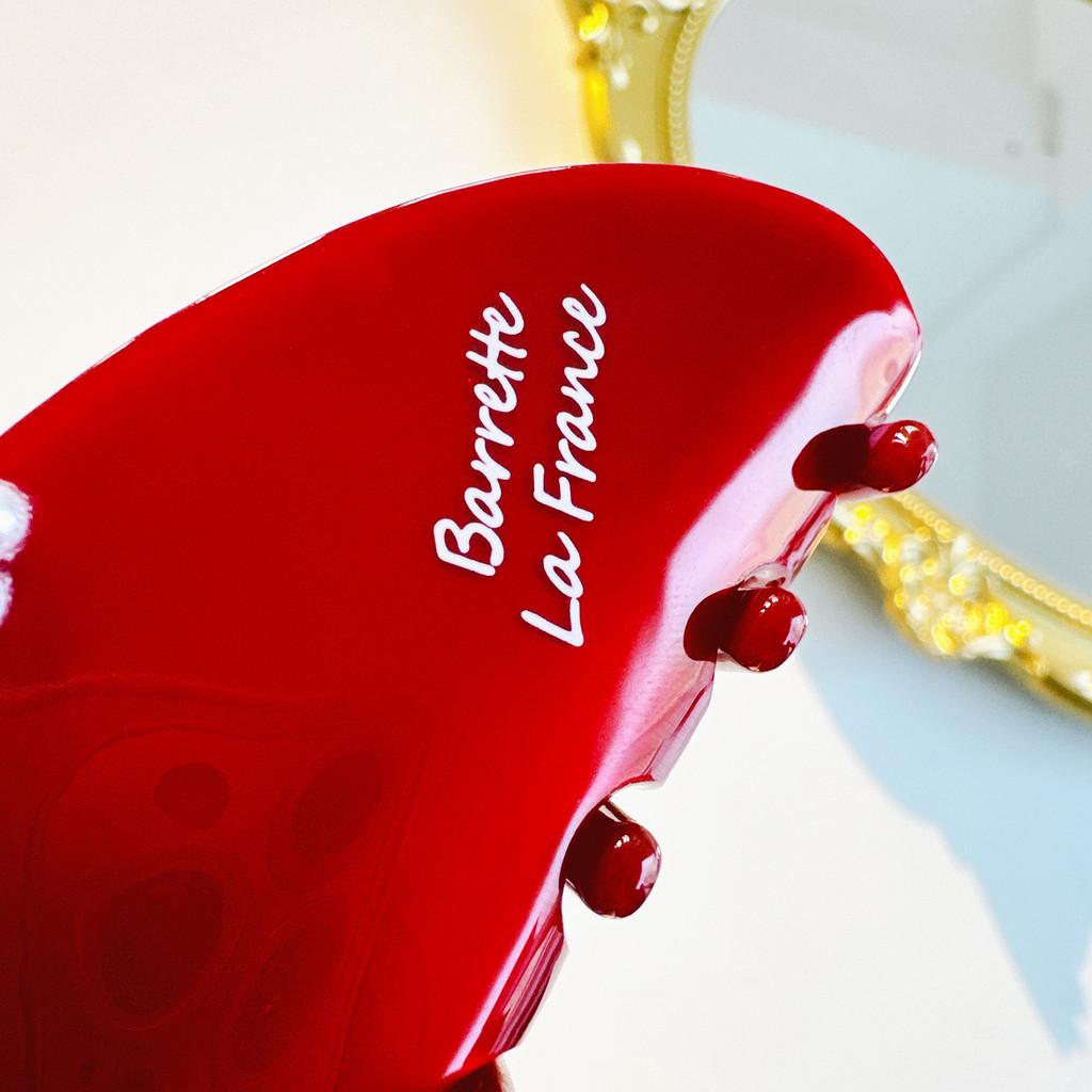 Stylish Red Series Large Acetate Hair Claw For Women Perfect For Fashionable Looks