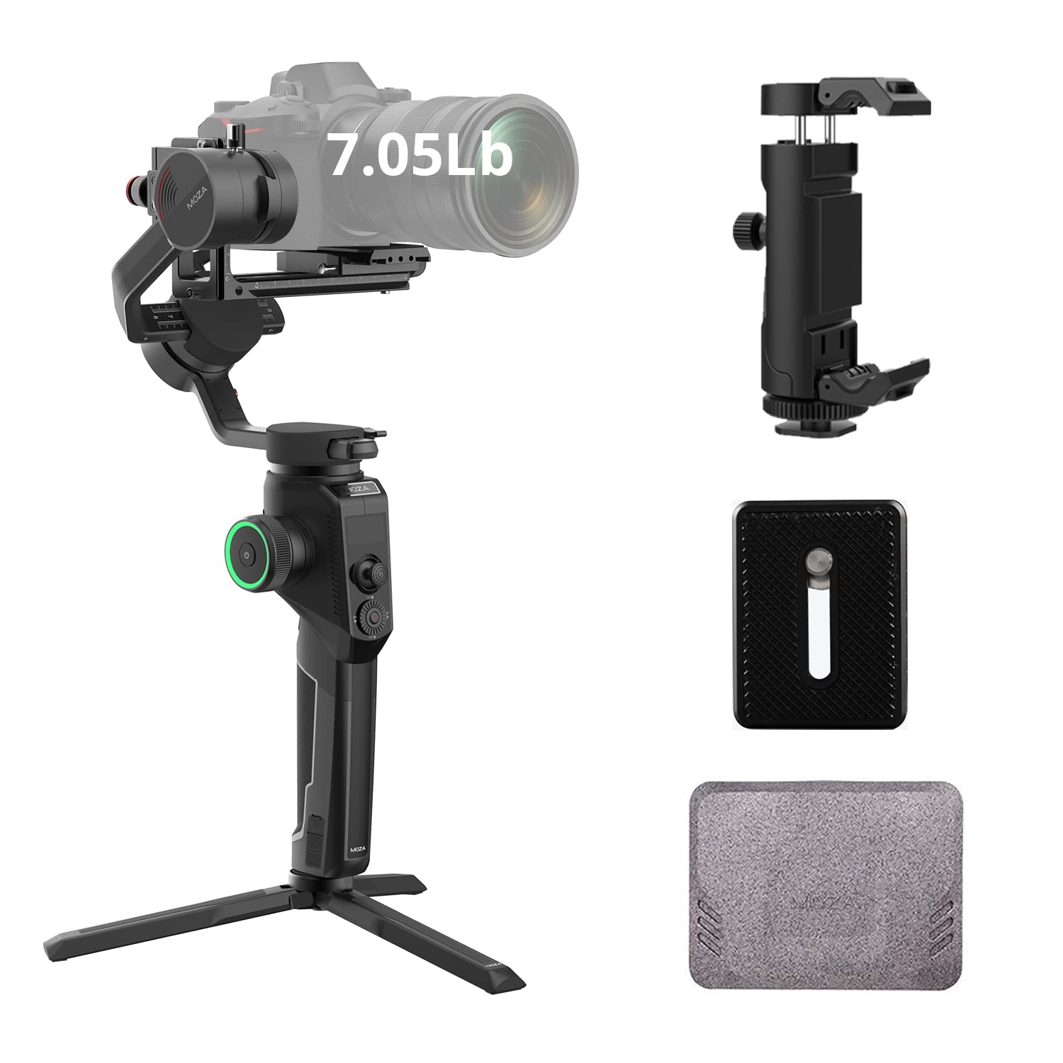 

MOZA Gimbal Camera MOIN Camera image stabilization inch large monitor ultra wide angle lens slow motion shooting MPC01 Domestic support compatible чорний
