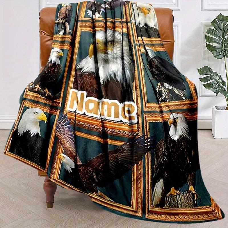 Eagle Customize Your Name Blanket Warm Comfortable And Soft Blankets Are Suitable For Home Lunch Break Blanket Office Sofa Sofa Gift To Relatives And