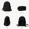 Gratante Quilted Mother's Backpack, Women's, Lightweight, for Commuting and School, Abb-g0024 (Black)