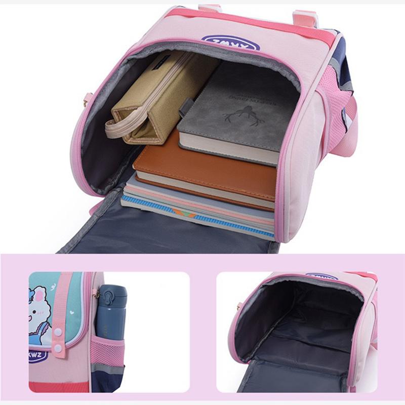 Cartoon Children School Girls Kids Waterproof Backpacks Reflective Strip Primary School BackPack