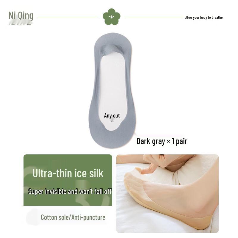 Women s Thin Ice Silk No-Show Socks