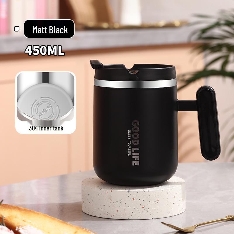 

Yellow Duck 304 Stainless Steel Mug, Drop-proof with Sealed Lid, Portable Nordic Design for Office or On-the-go Use 450ml