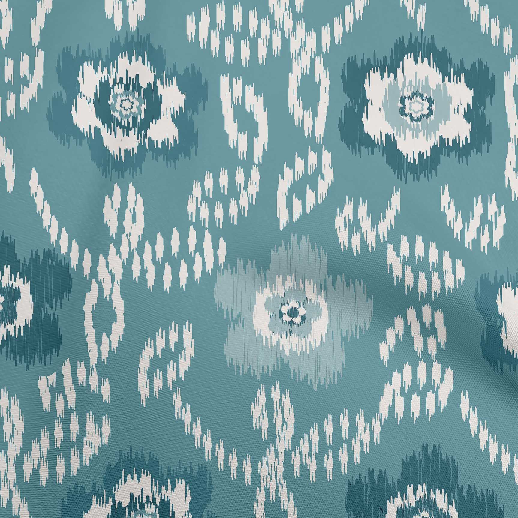 

OneOone Cotton Flex Темно-зелена тканина з квітковим малюнком для пошиття одягу з принтом у дворі, приладдя для шиття одягу своїми руками, 40 дюймів 42 Inch Wide - Viscose Chiffon синій