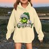 Children's Fashionable Casual Long-sleeved Loose Christmas Print Pullover Hooded Sweatshirt