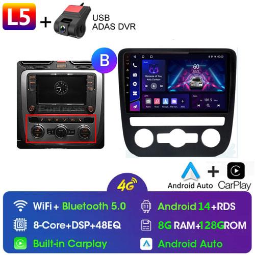Fortress AI Voice Wireless CarPlay Android Auto Radio pentru Volkswagen Scirocco 2008-2013 4G Multimedia Auto GPS 2din radio auto