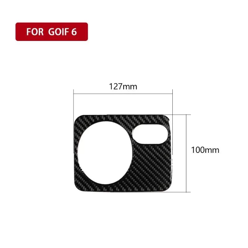 Carbon Fiber Headlight Switch Control Frame Sticker Anti-scratch Easy To Install Stickers for VW Golf 6 R MK6 Scirocco 09-16