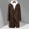 Wool Coat Men's Autumn and Winter Double-breasted Long Woolen Trench Coat Handmade Double-sided Woolen Coat Coat