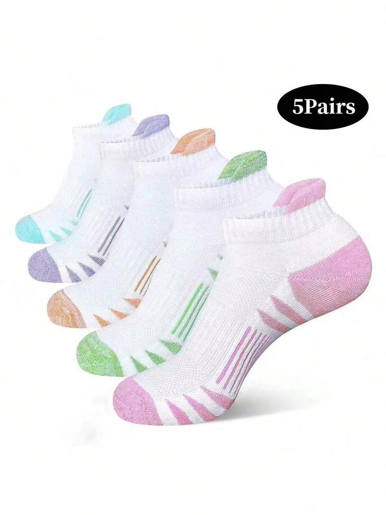 5 Pairs Men Summer Socks Trendy Fashionable Simple Versatile Men Ankle Socks Comfortable Lightweight Breathable Casual Socks