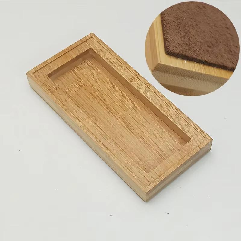 3 Style Bamboo Wood Whetstone Knife Sharpening Base Small Rack Holder Rectangular Stones Portable Practical Household Too