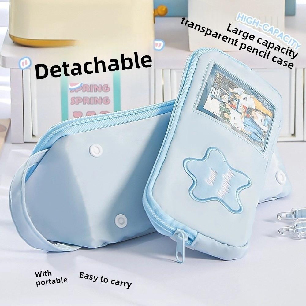 Handheld Korean Pencil Case Multilayer Ins Pencil Pouch Y2K Star Stationery Bag  Stationery Holder
