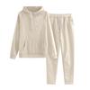 Children's Solid-color Loose Sweatshirt And Sweatpants Casual Sportswear Set