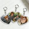 YKMET Game Love Boyfriend To Death Heart Shape Keychain for Accessories Pet Strade Ren Keyring Jewelry Friends Fans Gamers Gifts
