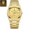 Fashion Quartz Ladies Watch Stainless Steel Date Week Woman's Wristwatch Waterproof Luminous Business Watches For Men Couples