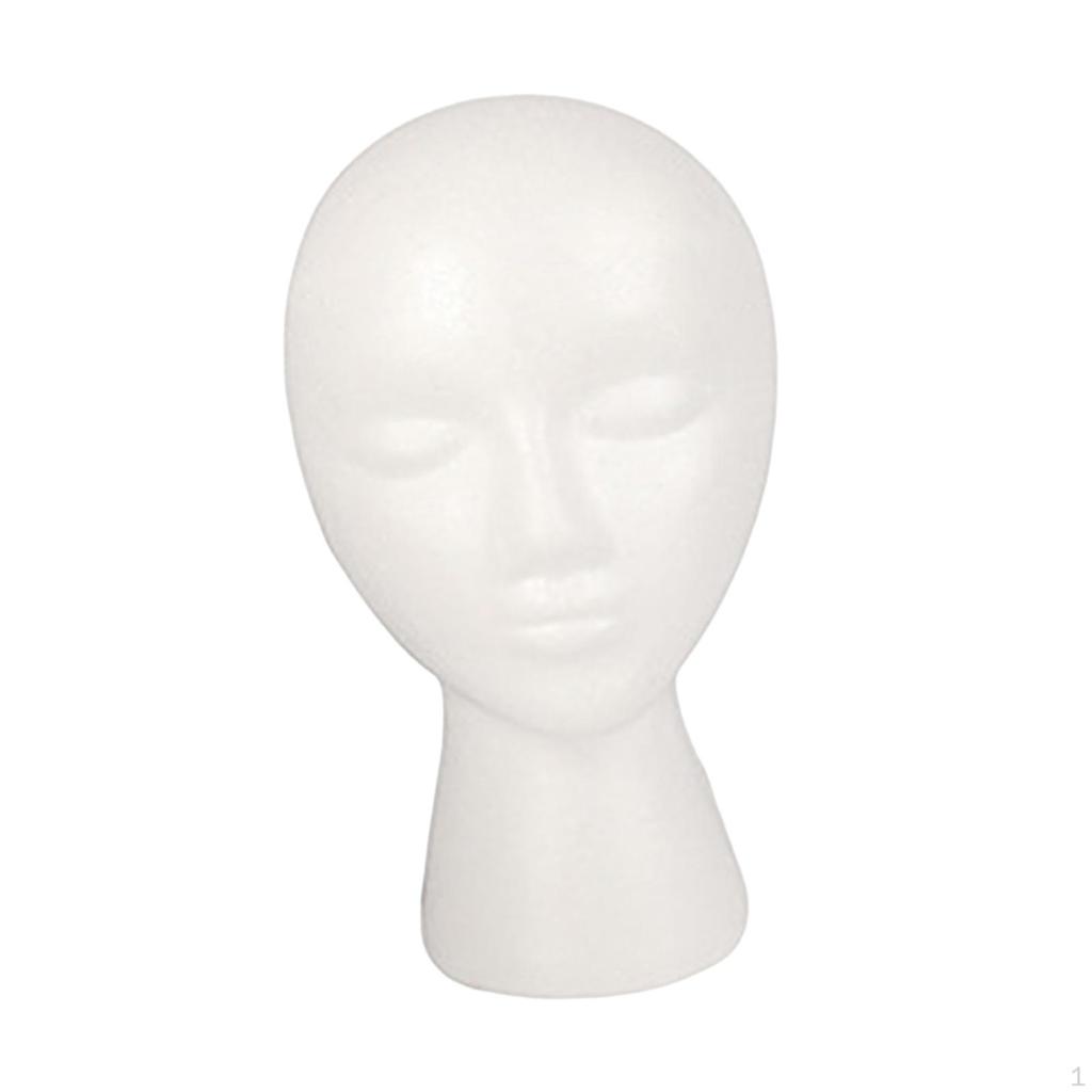 Mannequin Hoofd Brillen Hoed Display Witte Mannequin Pruik Haardeel Standaard voor Haardelen