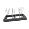 Expandable Pot and Pan Organizers Rack Kitchen Cabinet Pantry Bakeware Holder Shelves Lid with 7