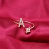 Exquisite Fashion 26 English Alphabet Style Ring Letter Fashion Copper Ring