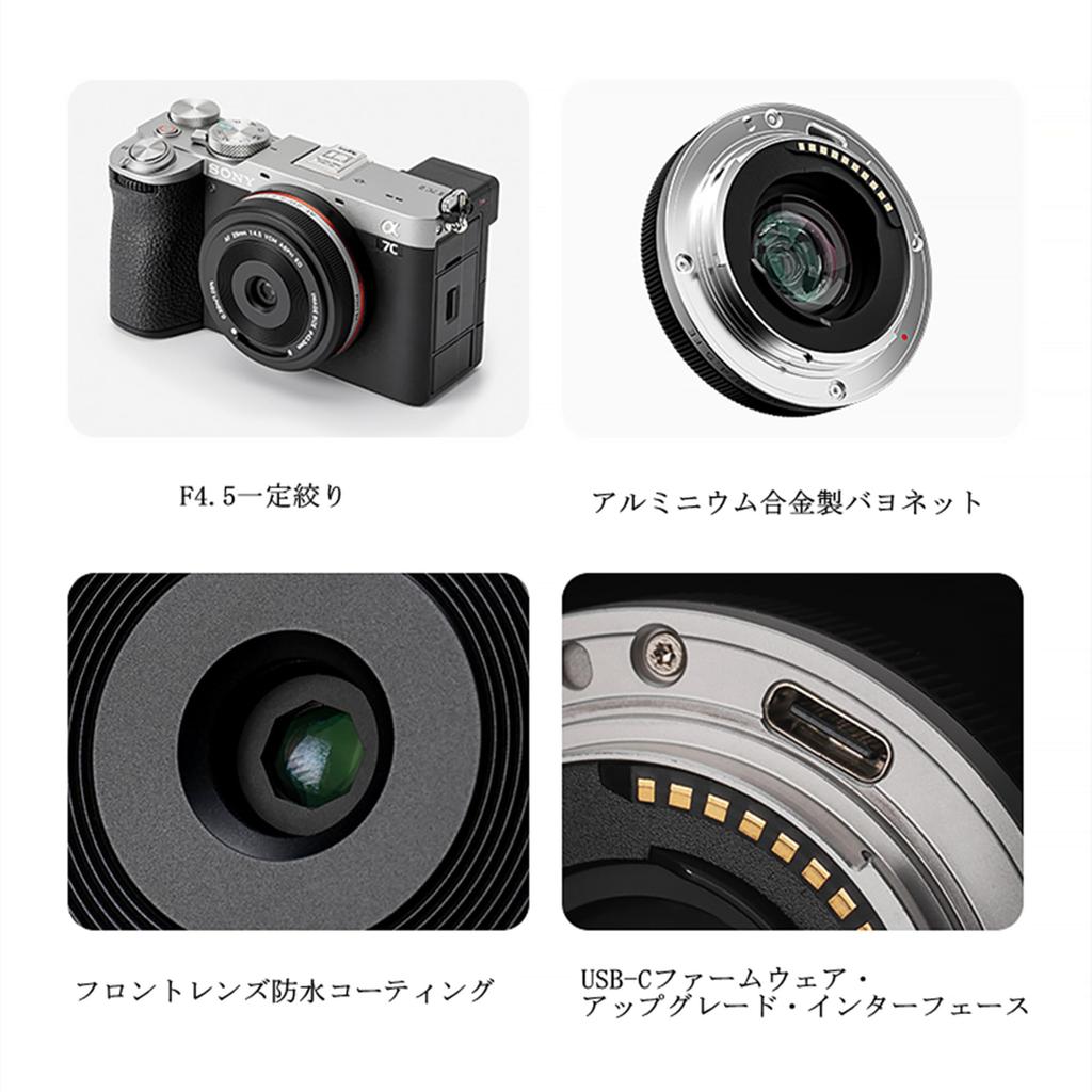 VILTROX 28mm XF Chip XF Mount Camera Fixed Compatible with Cameras such as and Mirrorless for Street Travel and Vlogging F4.5 Lens, Wide-Angle Lens,