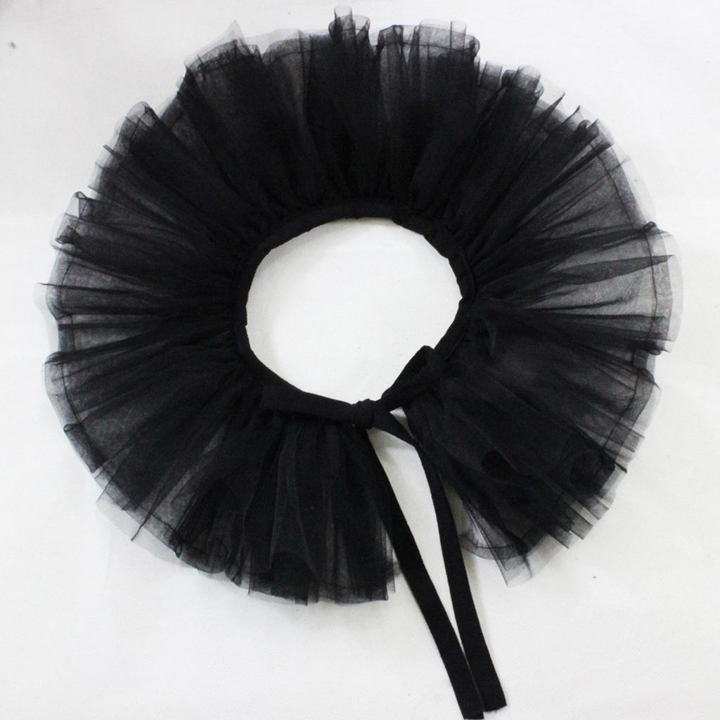 Girls Ladies Victorian Renaissance Detachable Ruffled Lace Jabot Neck Collar Stage Party Steampunk Costume Accessory