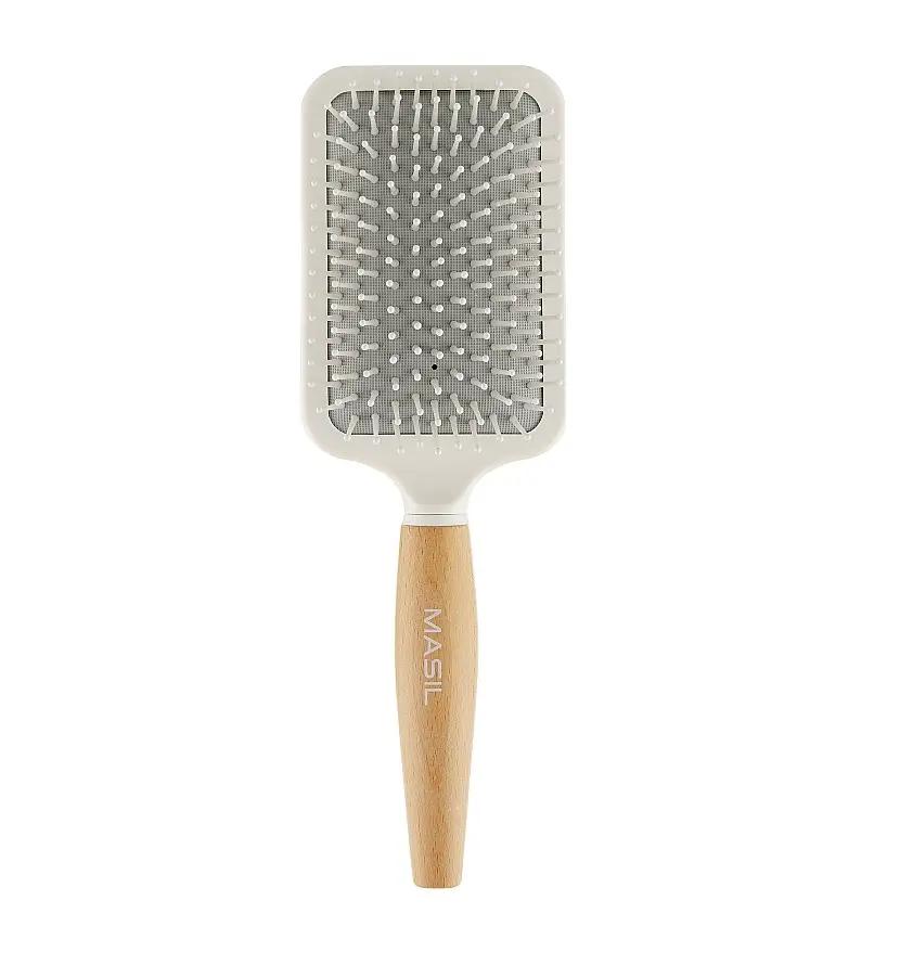 

Антистатична щітка для волосся Wooden Paddle Brush Masil