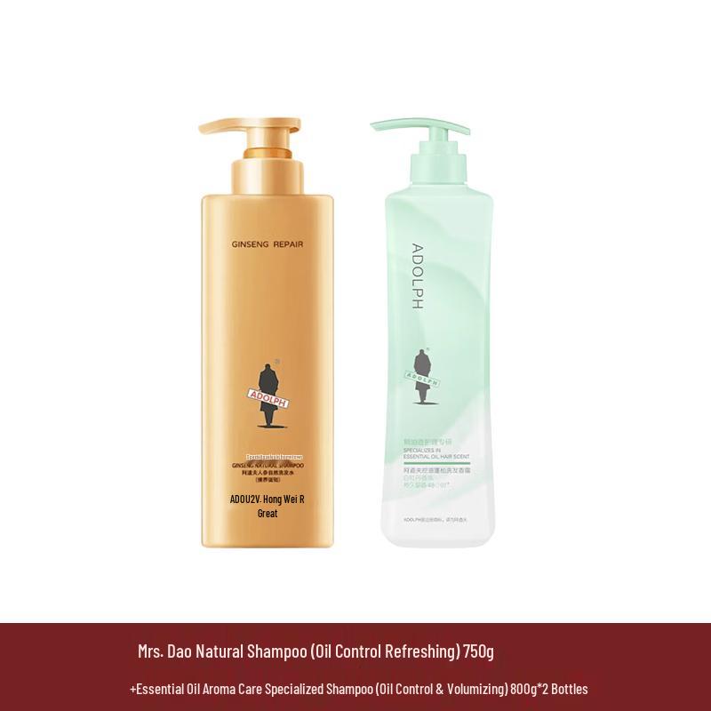 Ado Red Ginseng Natural Oil Control Shampoo Set