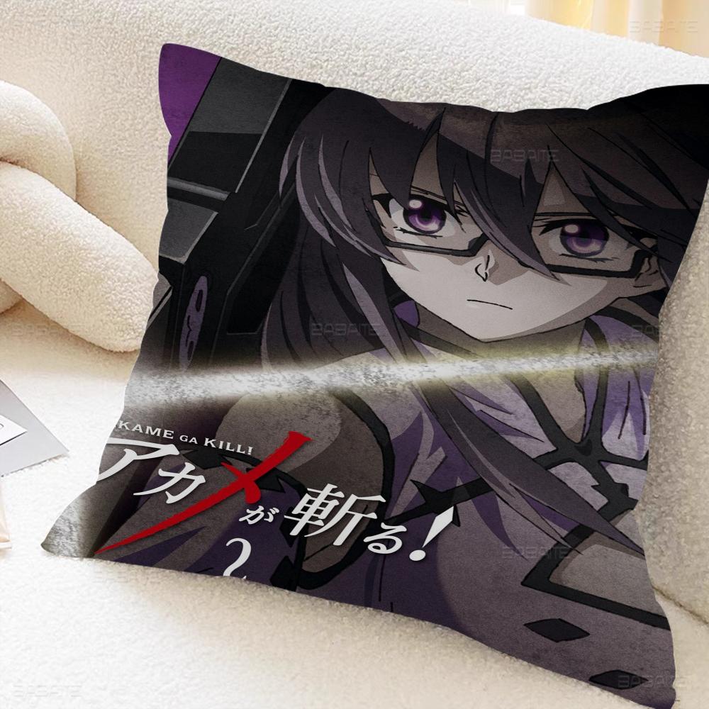 

Anime Akame Ga KILL Pillow Cushion Cover Pillowcase Living Room Sofa Home Decor Customized 16x16Inch