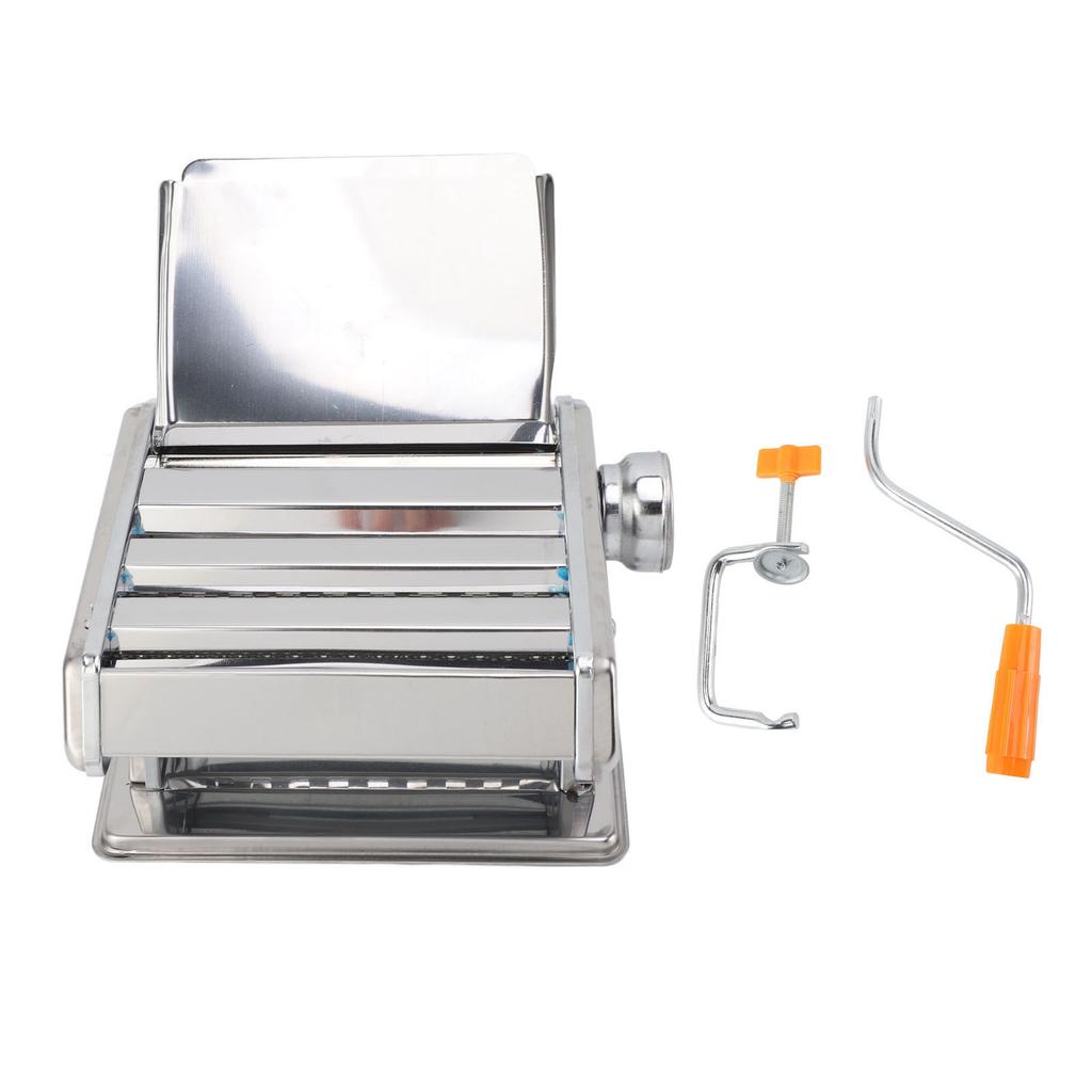 Manual Dough Roller Machine Stainless Steel Multifunctional Adjustable Thickness Noodle Making