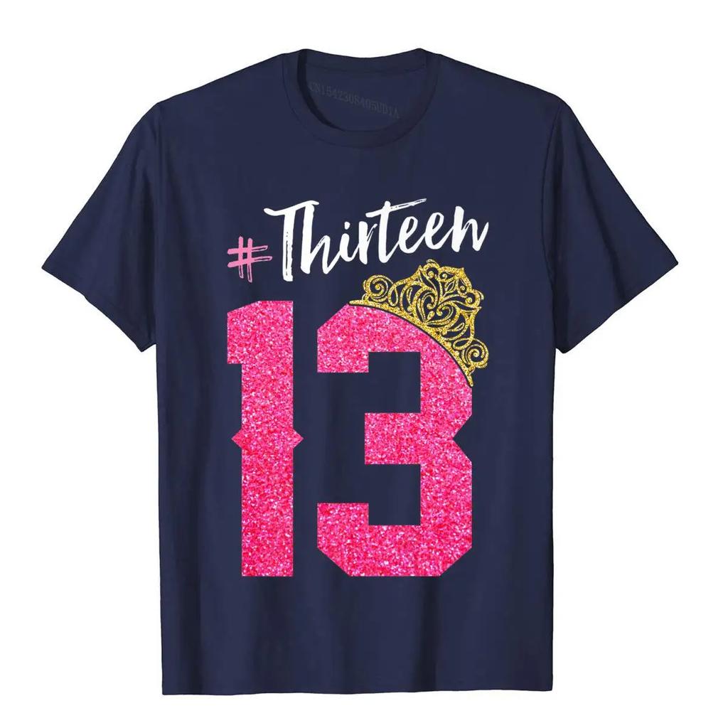 13 Jahre Alt Offizieller Teenager 13. Geburtstag Mädchen Premium T-Shirt Compan Print T-Shirts Baumwoll-Tops Hemden für Männer Angepasst