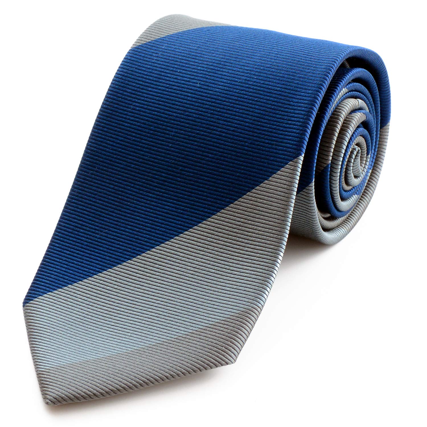 [Michiko London] Brand Necktie, Made in Japan, Silk, Jacquard Weave, Block Stripe Pattern (Pattern B)