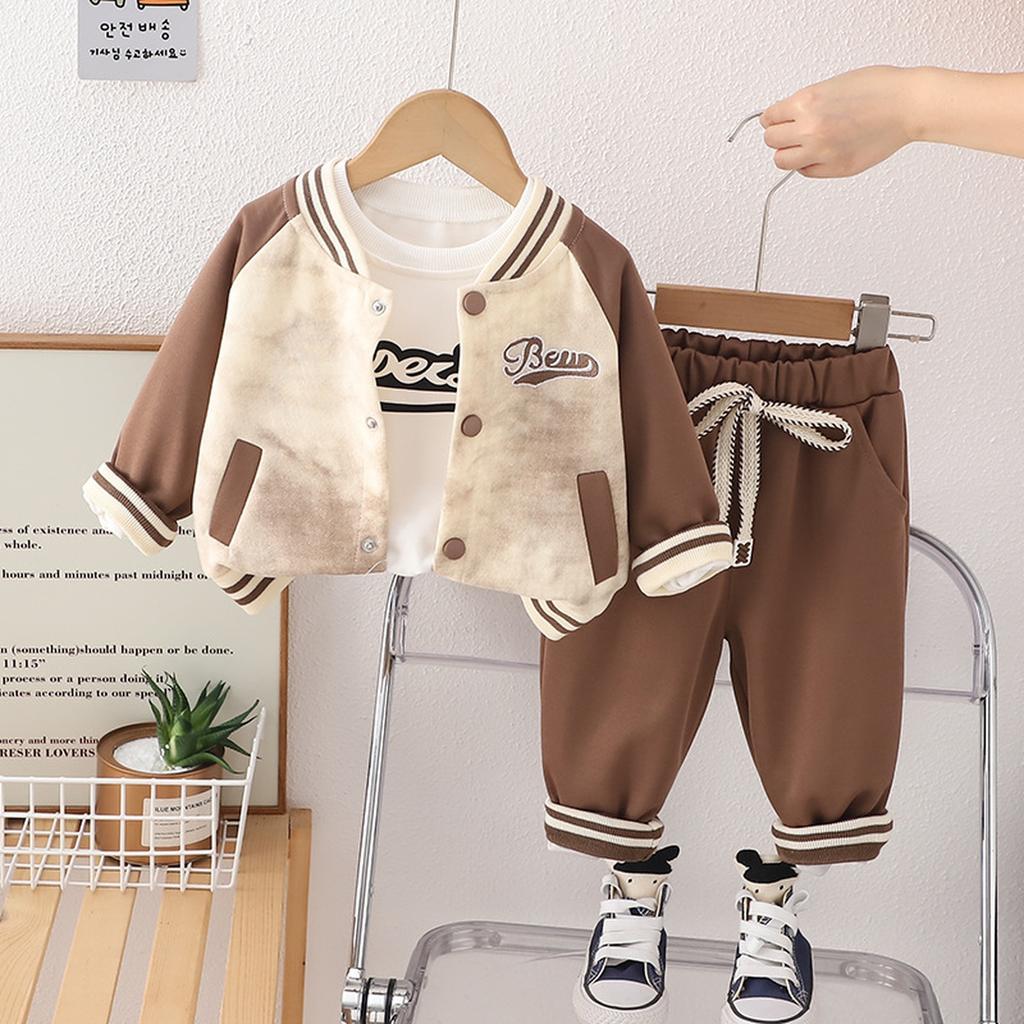Kids Casual Long-Sleeve Set, Comfortable Daily Wear Outfits