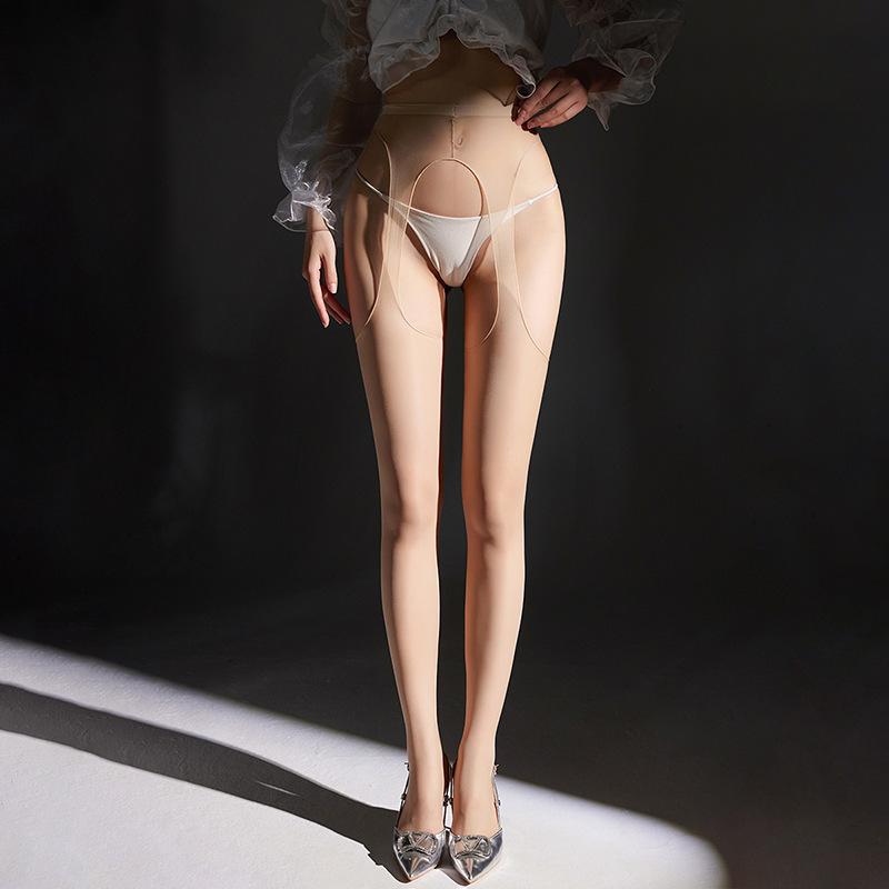 Sexy Erotic Stockings Lingerie Black Stockings Temptation Open Crotch No Need To Take Off Bed Flirting Supplies Plus Size Open C