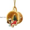 Christmas Tree Pendant Dog Animal Drop Ornament In Snow Pocket Hanging New Year Festive Party Supplies Room Decoration Xmas Gift