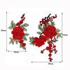 2Pcs/Set New Flower Embroidery Patch DIY Multi-Color Applique Patch Sewing Accessories Sew On Patch Clothes Decoration