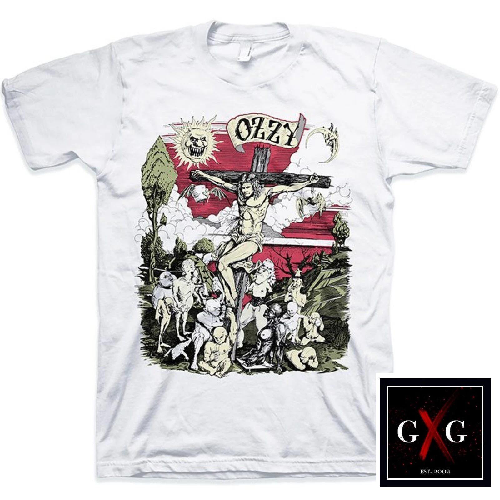 OZZY OSBOURNE cd lgo CROSS CRUCIFIXION Official SHIRT LRG New black sabbath XL