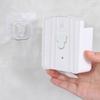 Plastic Air Conditioner Remote Control Holder Self Adhesive White Mobile Phone Plug Holder Waterproof Space Saving