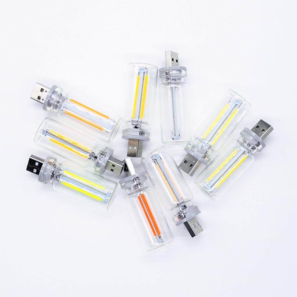 Colorful LED Night Light 5V USB Touch Control Atmosphere Lamp Mini Incandescent Bulb for Home Decoration 360Degree Lighting