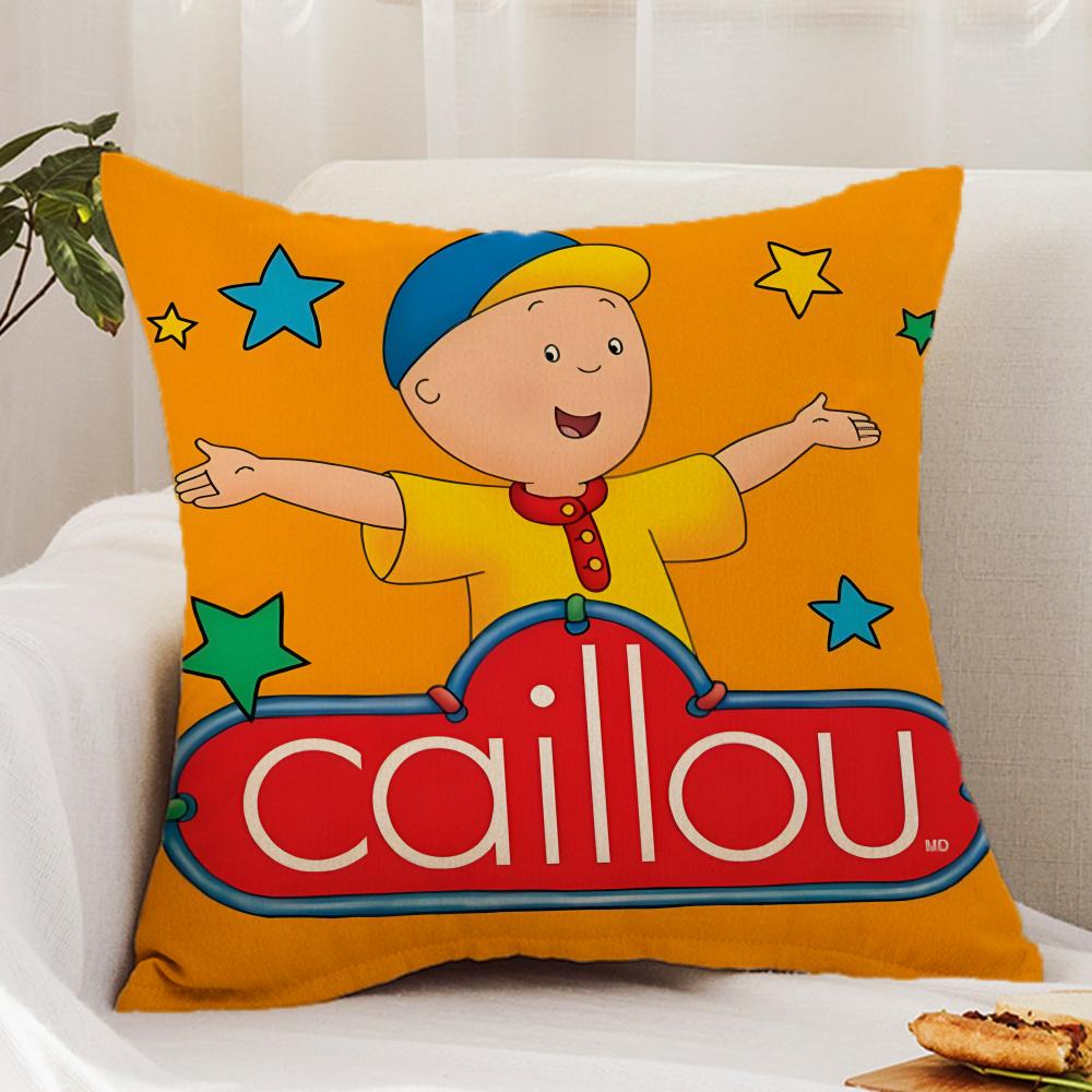

Anime C-Caillou Cushion Cover Premium Comfort Reversible Pillow Cover - Dual - Use Design for Home & Car 16x16Inch