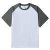 T-shirt Unisex Retro Color Block Raglan in Cotone - Vestibilità Casual Ampia, Manica Corta