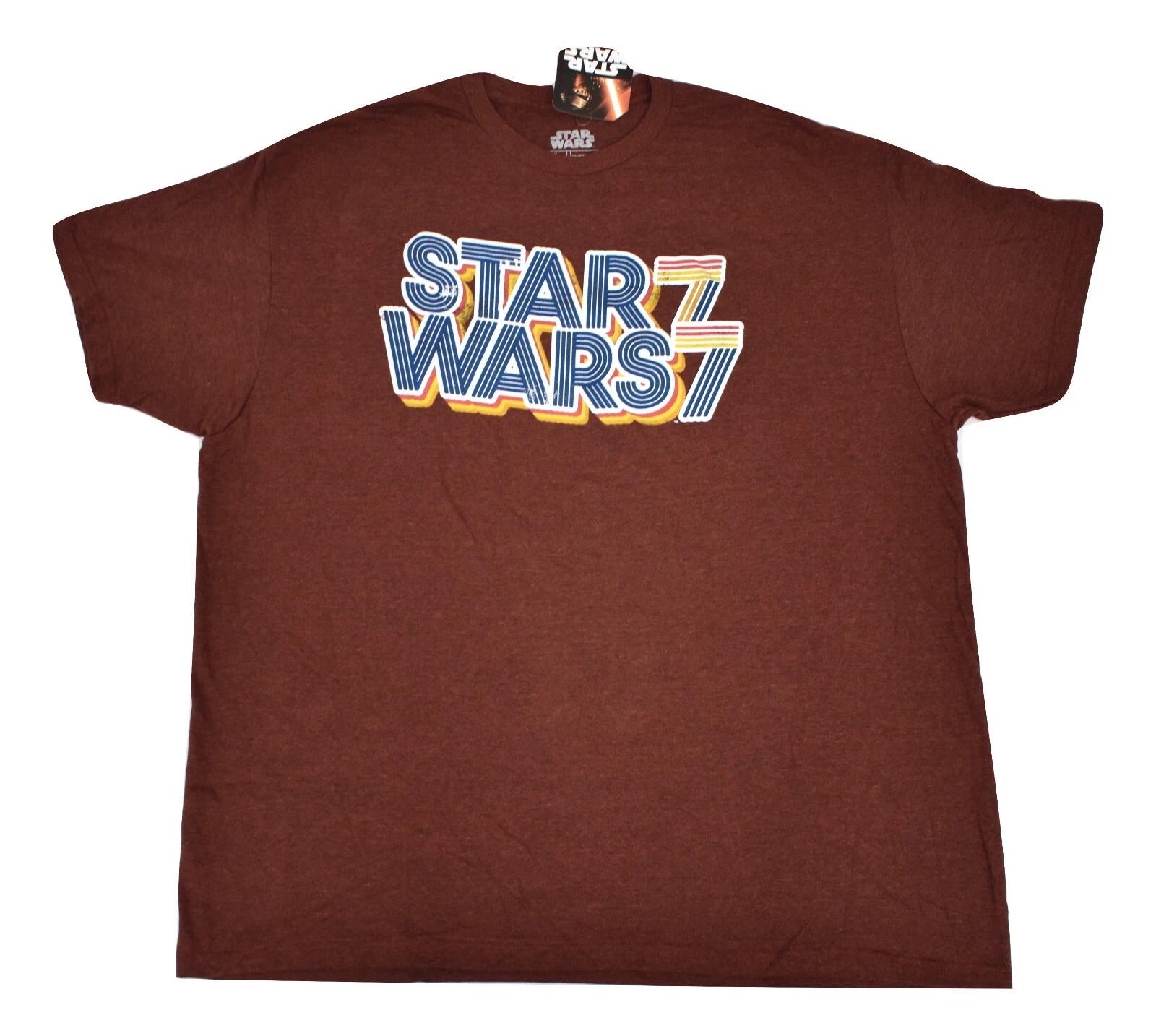

Star Wars Mens 77 Classic Movie Red Brick Black Heather T-Shirt NWT S, 2XL S