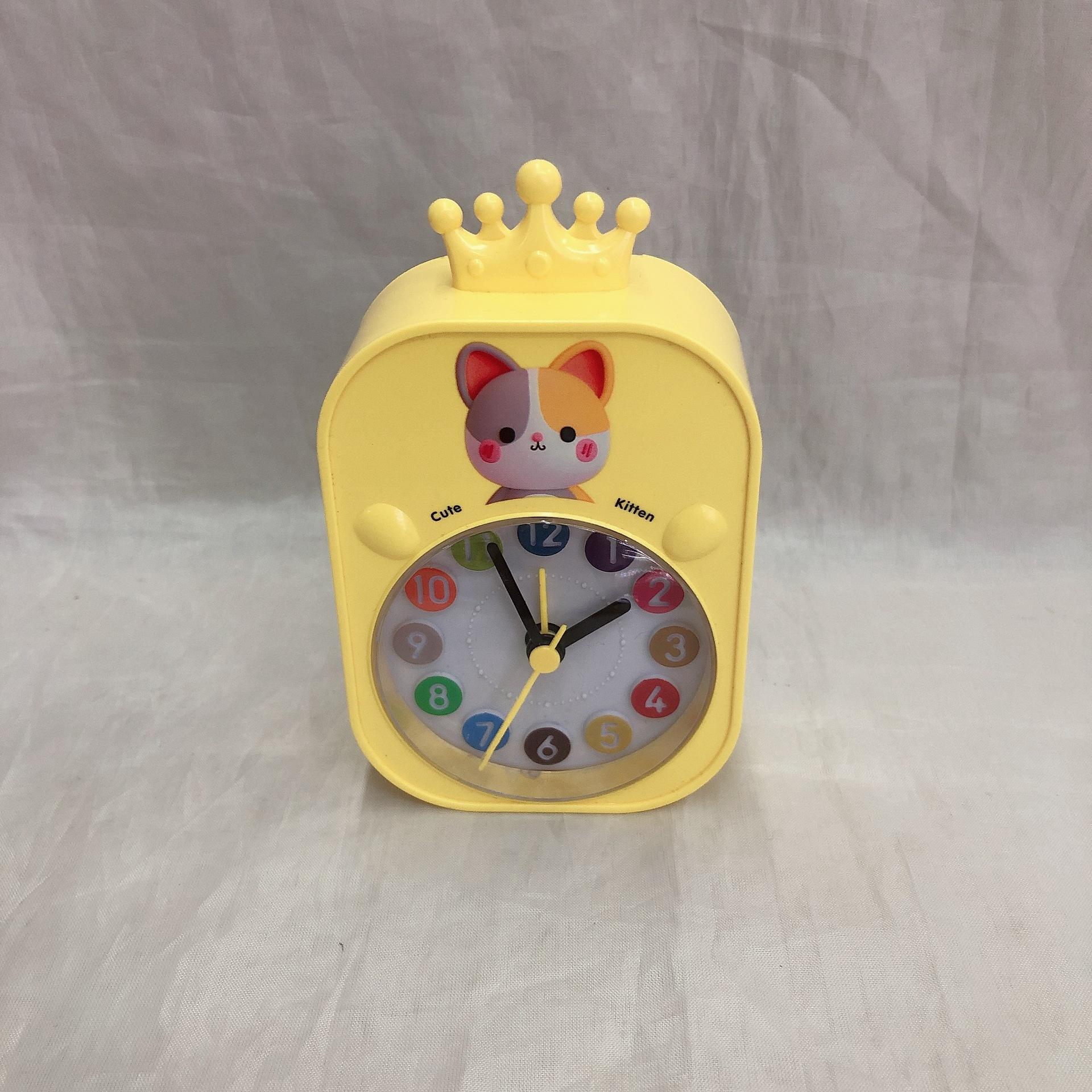 

Новый креативный мультяшный будильник милый питомец медведь корона будильник комнатные настольные часы детский студенческий подарок 7.5*13*3cm