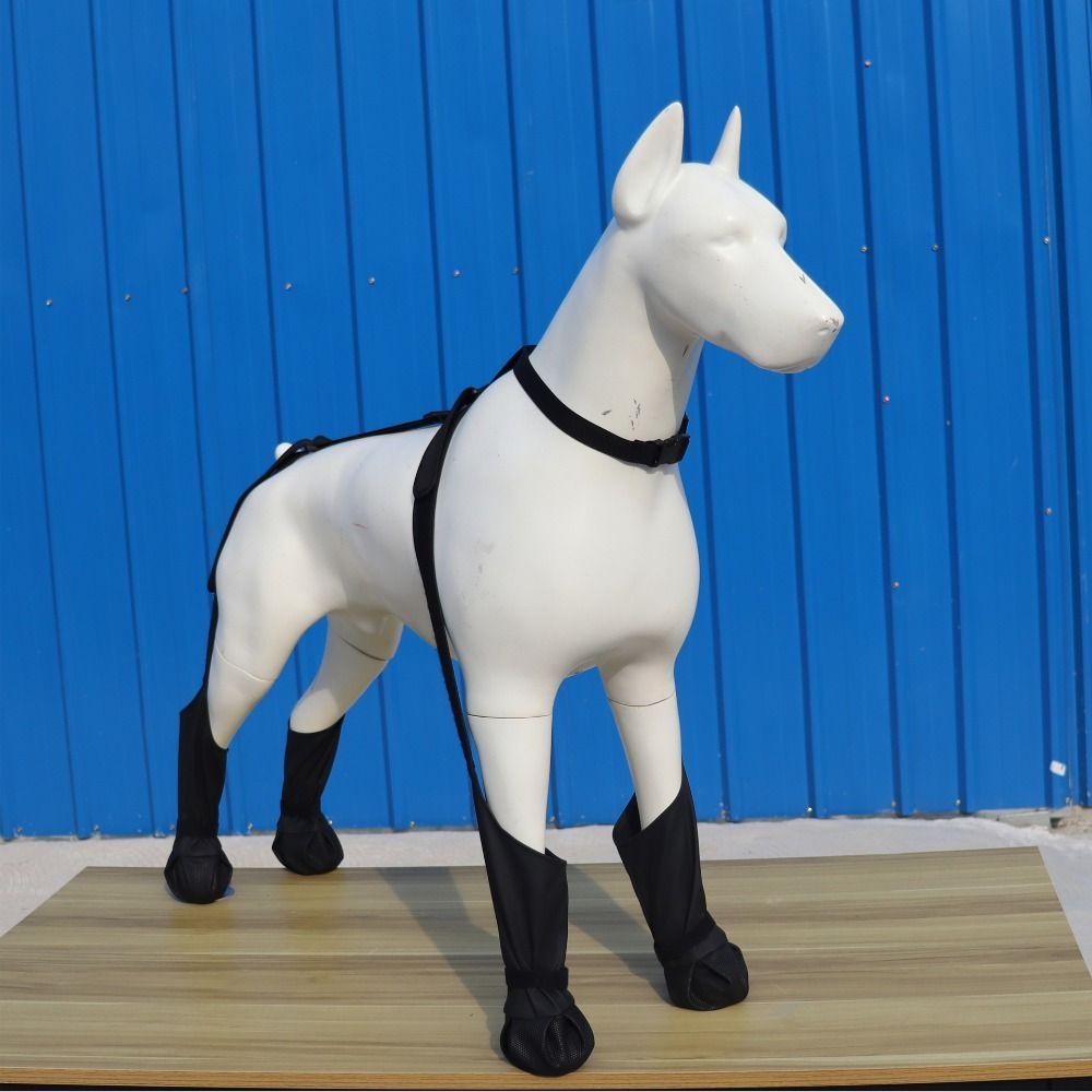 Waterproof Pet Paw Protectors Adjustable Paw Protective Footwear Dog Suspender Boots  Going Out