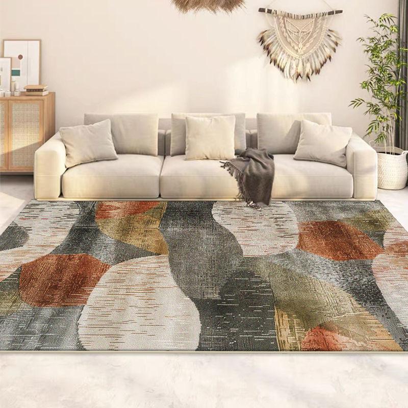 Abstract Easy Clean Rug for Living Room Nordic Style Decoration Home Sofa Area Large Carpet Bedroom Cloakroom Floor Mat Washable
