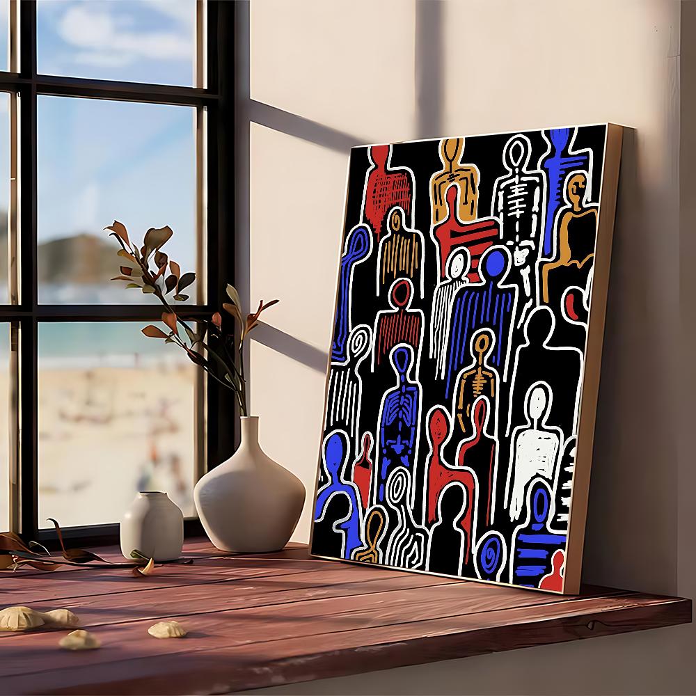 Gambar Abstrak Lind Poster No Framed Poster Kraft Club Bar Paper Vintage Poster Wall Art Painting Bedroom Study Stickers