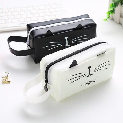 Pencil Case Silica Gel Cute School Supplies Stationery Gift School Cute Pencil Box Pencil Bag