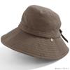 QUEENHEAD UV Protection Wide Brim Hat with Smaller Plus Size UV Actress Hat Charm, Face, Women's Hat, Protection, [XL 58.5-61cm - Brown]