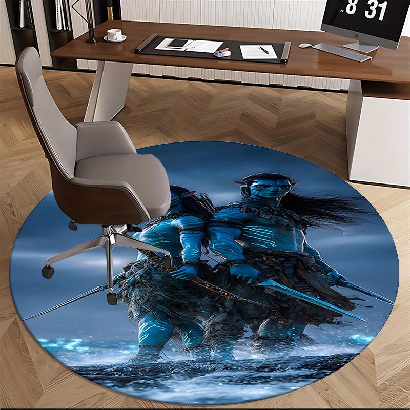 Avatar Inspired Chair Mat - Round Carpet for Home Decor, Office Use, Living Room, Bedroom, Gift Idea0195b