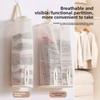 Wall-mounted Storage Bag for Underwear and Socks - Single or Double Tube Mesh Pocket - Wardrobe Hanging and Organizing Bag - Storage Bag