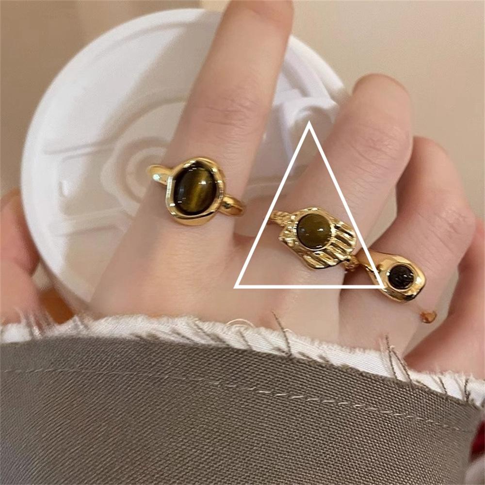 ins wind love zircon ring female flash diamond open index finger ring wholesale