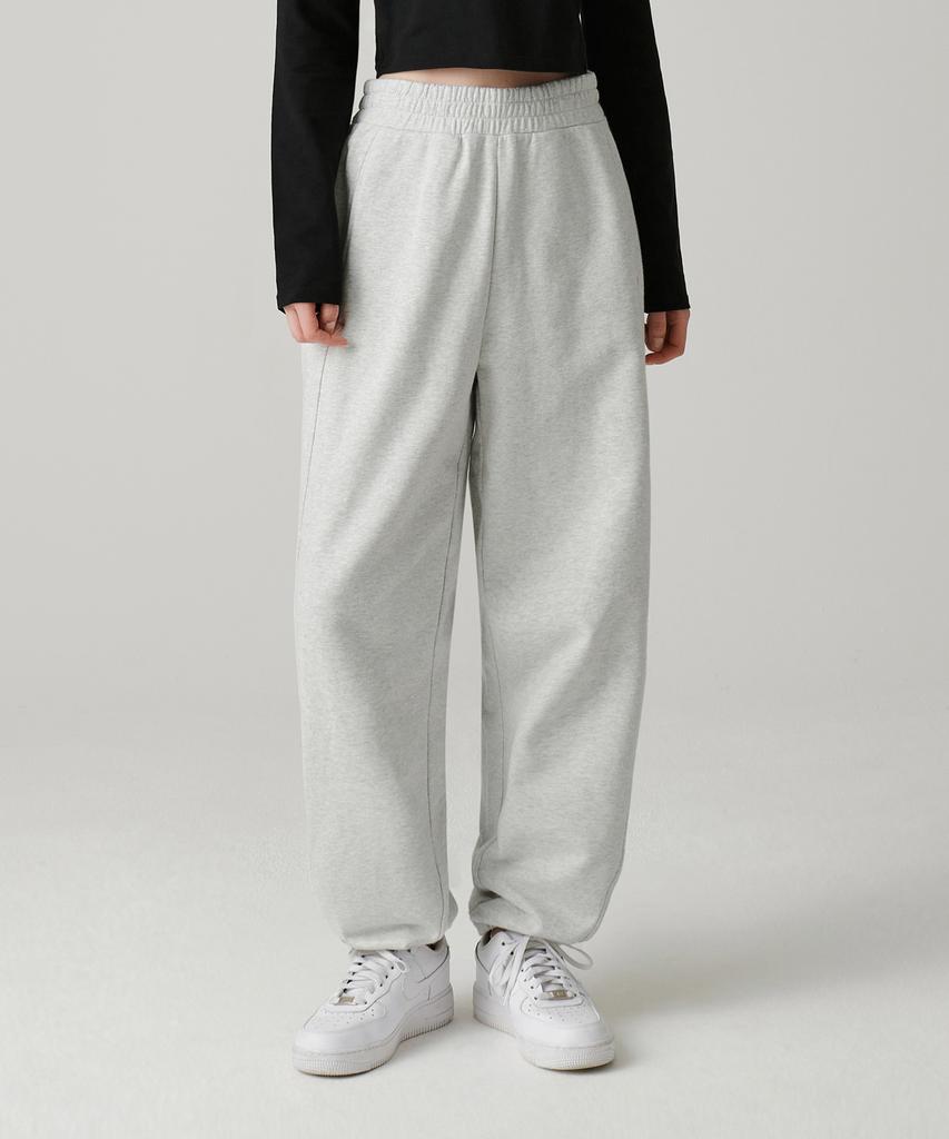 MUSINSA STANDARD WOMAN Women'S Wide Sweatpants [Melange Light Grey]