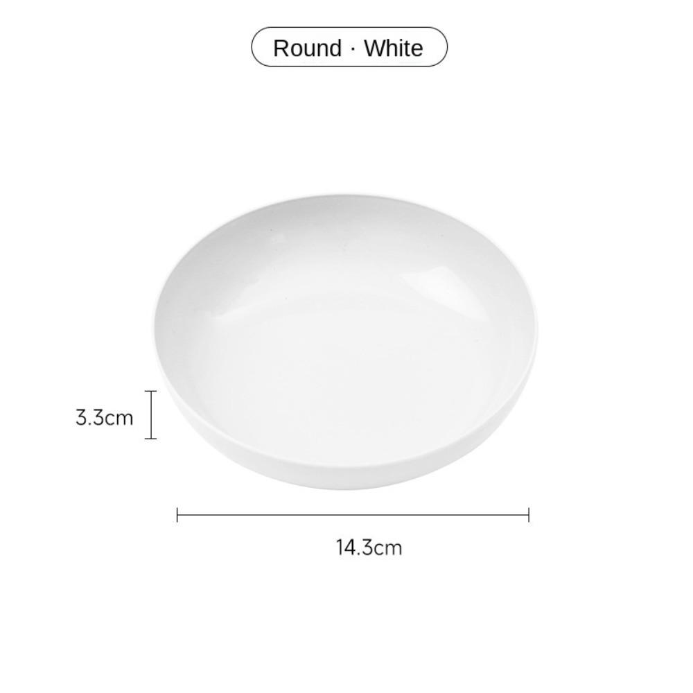 Piatto per la spazzatura quadrato da tavolo da pranzo in plastica da 14,5 cm, nuovo piatto per torte, per uso domestico